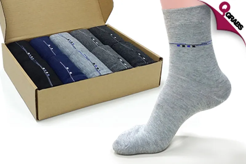 From QR59, Have Enough for Your Work Weeks with a Set of 10 Pairs of Men’s Socks! (Up to QR198 Value)